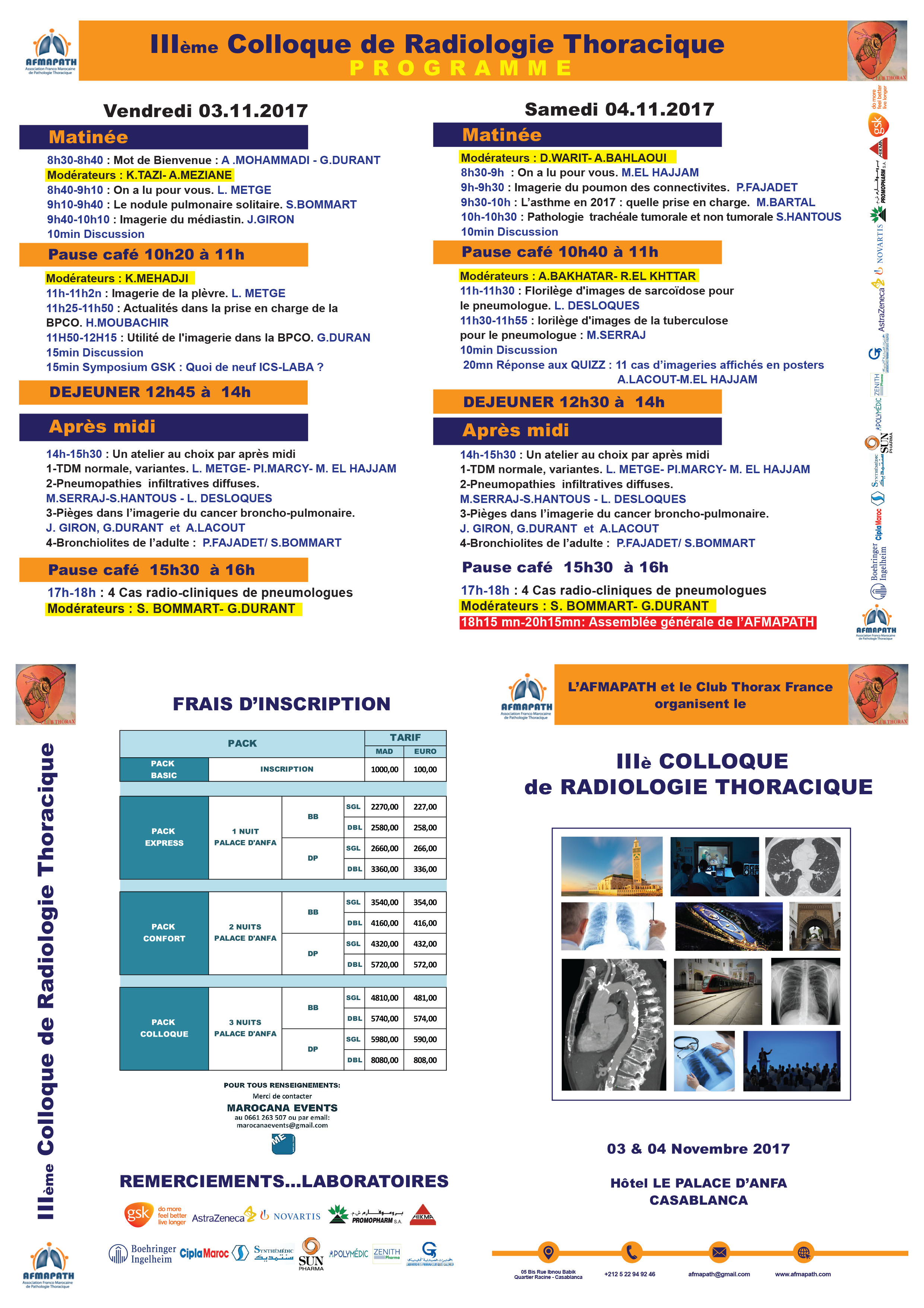 Troisième colloque de Radiologie Thoracique