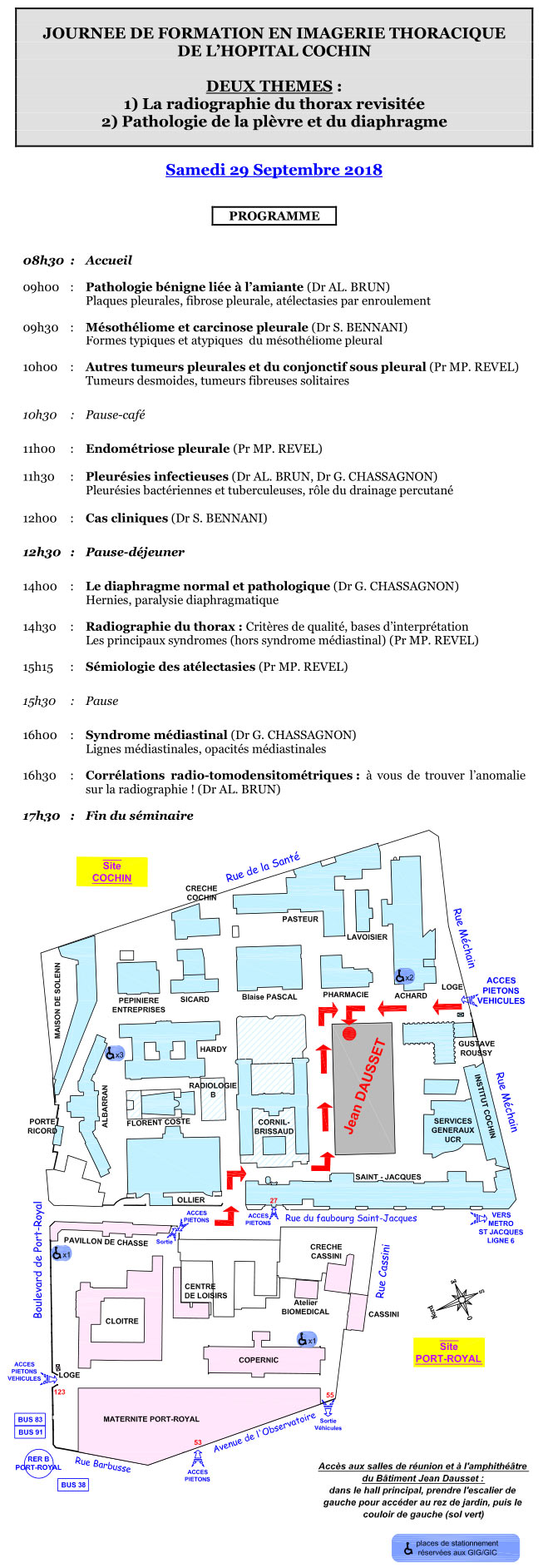 Journée de formation en imagerie thoracique - Hopital Cochin