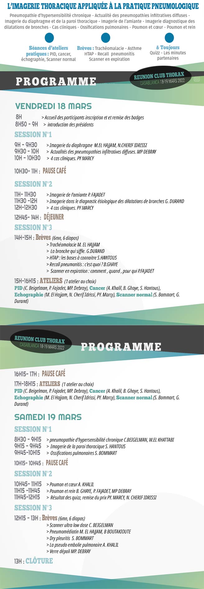 LA RÉUNION CLUB THORAX 2022