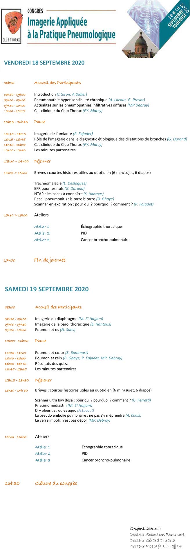 Imagerie Appliquée à la Pratique Pneumologique 2020