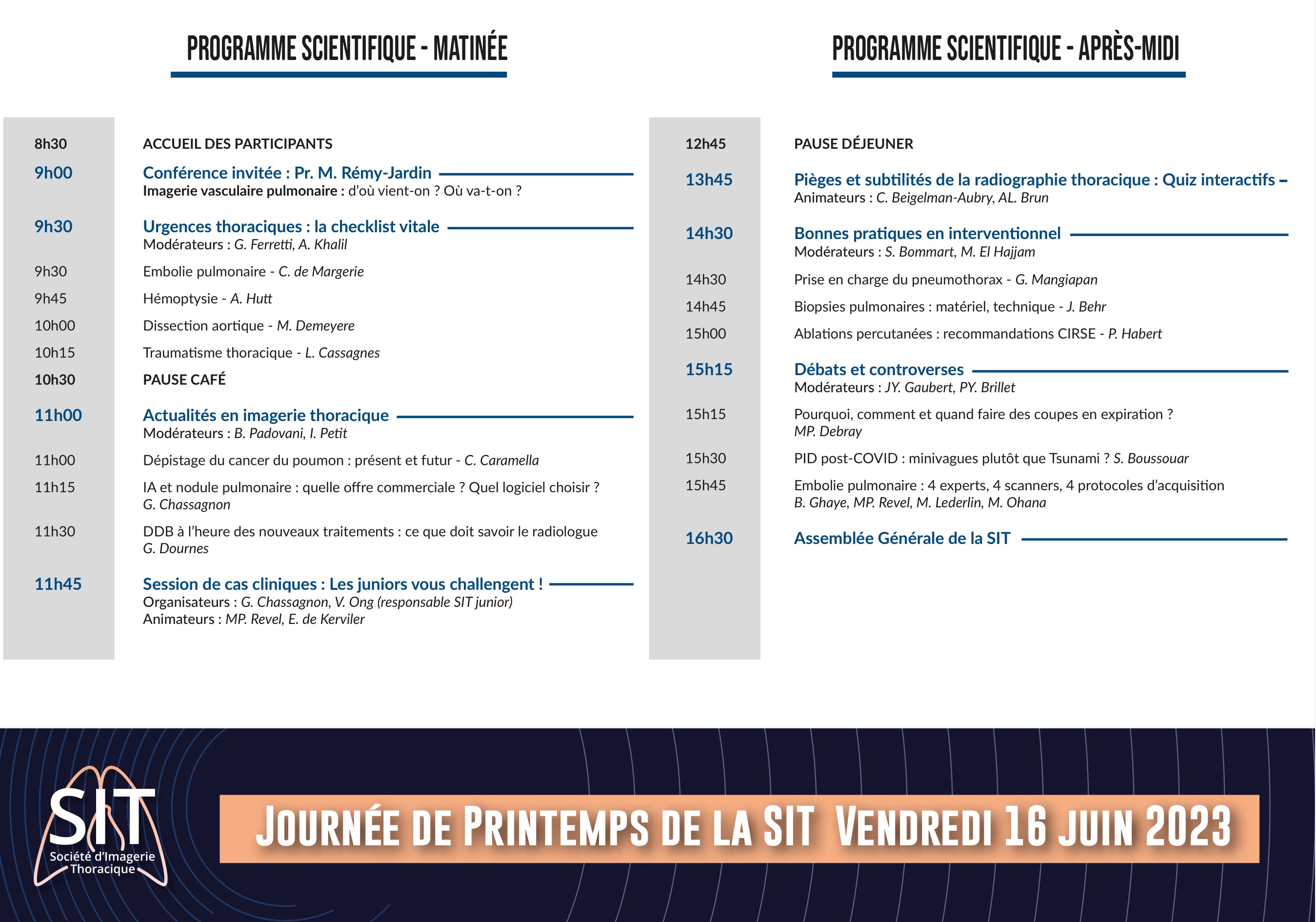 Journée de Printemps de la SIT